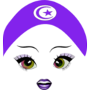 download Pretty Tunisian Girl Smiley Emoticon clipart image with 270 hue color