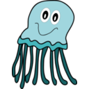 download Purple Jellyfish clipart image with 225 hue color