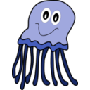 download Purple Jellyfish clipart image with 270 hue color