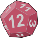 download Dice clipart image with 135 hue color