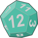 download Dice clipart image with 315 hue color