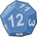 download Dice clipart image with 0 hue color