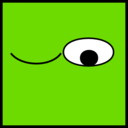 download Eyes Wink clipart image with 90 hue color
