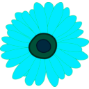 download Sunflower clipart image with 135 hue color