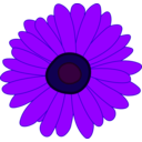 download Sunflower clipart image with 225 hue color