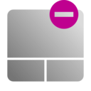 download Touchpad Disable Icon clipart image with 315 hue color
