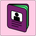 download Passport Icon clipart image with 90 hue color