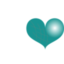 download Red Heart clipart image with 180 hue color