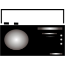 download Radio Icon clipart image with 180 hue color