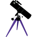 download Reflector Telescope clipart image with 225 hue color
