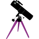 download Reflector Telescope clipart image with 270 hue color