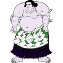 download Sumo Kunisada clipart image with 270 hue color