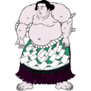 download Sumo Kunisada clipart image with 315 hue color