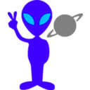 download Tobyaxis The Alien clipart image with 135 hue color