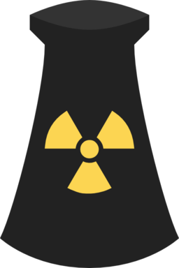 Nuclear Power Plant Icon Symbol 3