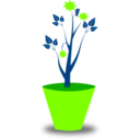 download Flower Pot clipart image with 90 hue color