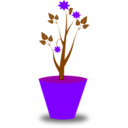 download Flower Pot clipart image with 270 hue color