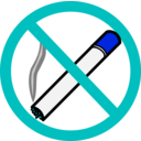 download No Smoking clipart image with 180 hue color
