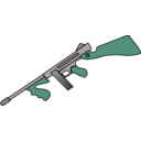download Tommy Gun clipart image with 135 hue color