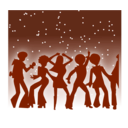 download Disco Dancers clipart image with 135 hue color