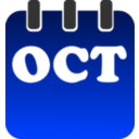 download October clipart image with 225 hue color
