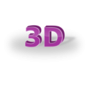 download 3d Text clipart image with 90 hue color