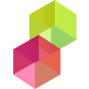 download 3d Cubes clipart image with 225 hue color