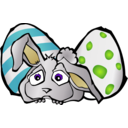 download Bunny clipart image with 90 hue color