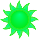 download Decorative Sun clipart image with 90 hue color