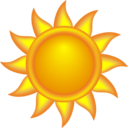 download Decorative Sun clipart image with 0 hue color