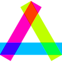 download Rgb Long Rectangles Triangle clipart image with 315 hue color
