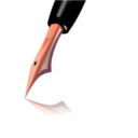 download Pen clipart image with 315 hue color