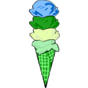 download Fast Food Desserts Ice Cream Cones Waffle Quad clipart image with 90 hue color