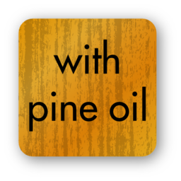 With Pine Oil Sticker