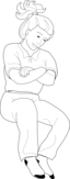 Sitting Woman Iss Activity Sheet P2