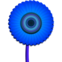 download Sunflower clipart image with 180 hue color