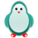 download Penguin clipart image with 315 hue color