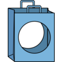 download No Shopping clipart image with 180 hue color