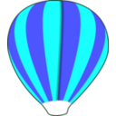 download Hot Air Balloon Work In Progress clipart image with 180 hue color
