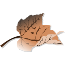 download Brown Leaf clipart image with 0 hue color