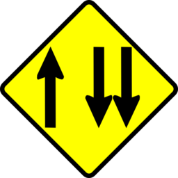 Caution Overtaking Lane