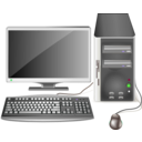 download Computer Station clipart image with 180 hue color