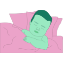 download Sleeping clipart image with 135 hue color