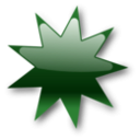 download Shiny Star clipart image with 270 hue color