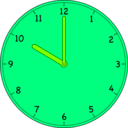 download Clock clipart image with 90 hue color