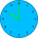 download Clock clipart image with 135 hue color