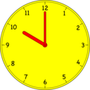 download Clock clipart image with 0 hue color