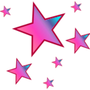 download Stars clipart image with 45 hue color