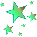 download Stars clipart image with 225 hue color