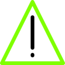 download Warning Sign clipart image with 90 hue color